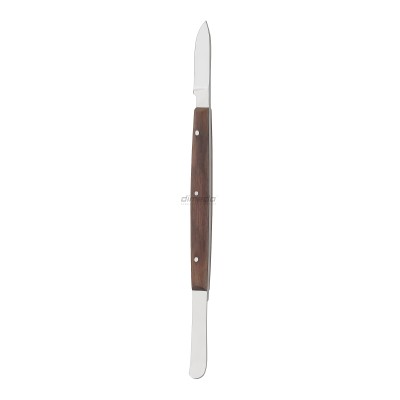 DIMEDA Germany - Modelovací nůž na vosk FAHNENSTOCK oboustranný s dřevěnou rukojetí 130 a 170 mm